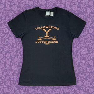 MTV Women's Black Yellowstone Dutton Ranch Graphic Tee | Size M